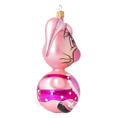 Bild in die Galerieansicht laden, Pink Rabbit. Handmade Glass Christmas ornament. 2020-043