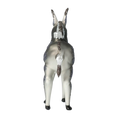 Load image into Gallery viewer, Donkey grey. Handmade Glass Christmas ornament.