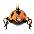 Load image into Gallery viewer, Spooky Blaze Halloween Spider Glass Christmas ornament free blowing