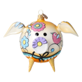 Load image into Gallery viewer, Piglet in the Meadow Handmade Glass Christmas ornament Pig