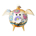 Load image into Gallery viewer, Piglet in the Meadow Handmade Glass Christmas ornament Pig 2020-071