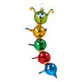Load image into Gallery viewer, Centipede Colorful Joy. Handmade Glass Christmas ornament.