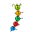 Load image into Gallery viewer, Centipede Colorful Joy. Handmade Glass Christmas ornament.
