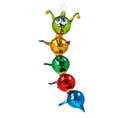Load image into Gallery viewer, Centipede Colorful Joy. Handmade Glass Christmas ornament. 2020-118