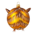 Load image into Gallery viewer, Forest Owl. Handmade Glass Christmas ornament. 2020-169