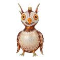 Load image into Gallery viewer, Twilight Owl Handmade Glass Christmas ornament