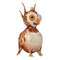 Load image into Gallery viewer, Twilight Owl Handmade Glass Christmas ornament