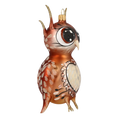 Load image into Gallery viewer, Wise Owl. Handmade Glass Christmas ornament.