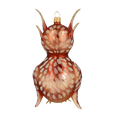 Load image into Gallery viewer, Wise Owl. Handmade Glass Christmas ornament. 2020-171