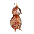 Load image into Gallery viewer, Wise Owl. Handmade Glass Christmas ornament. 2020-171