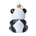 Load image into Gallery viewer, Snow Panda - Glass Christmas Ornament. 2020-222