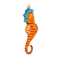 Load image into Gallery viewer, Seahorse - Ocean Friend. Handmade Glass Christmas ornament. 2020-238