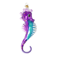 Załaduj obraz do przeglądarki galerii, Neptunus seahorse. Handmade Glass Christmas ornament. 2020-239