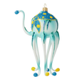 Load image into Gallery viewer, Octopus pirate. Handmade Glass Christmas ornament. 2020-245