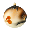 Load image into Gallery viewer, Fish Ball. Handmade Glass Christmas ornament. 2020-246