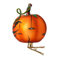 Load image into Gallery viewer, Pumpkin Psotka. Handmade Glass Christmas ornament.