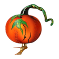 Load image into Gallery viewer, Pumpkin Mischief Handmade Glass Christmas ornament