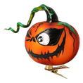 Load image into Gallery viewer, Pumpkin Mischief Handmade Glass Christmas ornament 2020-250