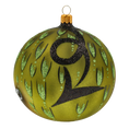 Load image into Gallery viewer, Green Dragon. Handmade Glass Christmas ornament. 2020-254