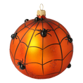 Load image into Gallery viewer, Sphere Web. Handmade Glass Christmas ornament.