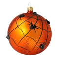 Load image into Gallery viewer, Sphere Web. Handmade Glass Christmas ornament.