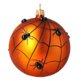 Load image into Gallery viewer, Sphere Web. Handmade Glass Christmas ornament. 2020-257