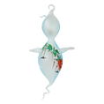 Load image into Gallery viewer, Fairy Tale Halloween Ghost. Handmade Glass Christmas ornament.