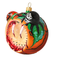 Load image into Gallery viewer, Pumpkin - Halloween Monster. Handmade Glass Christmas ornament. 2020-267