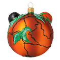 Load image into Gallery viewer, Pumpkin - Halloween Monster. Handmade Glass Christmas ornament. 2020-267