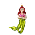 Load image into Gallery viewer, Fairy Tale Mermaid. Handmade Glass Christmas ornament. 2020-277