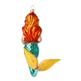 Load image into Gallery viewer, The Fairy Tale Mermaid. Handmade Glass Christmas ornament.