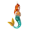 Load image into Gallery viewer, The Fairy Tale Mermaid. Handmade Glass Christmas ornament. 2020-284