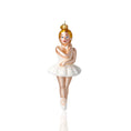 Load image into Gallery viewer, Ballerina - Ballerina in White. Handmade Glass Christmas ornament.