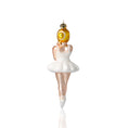 Load image into Gallery viewer, Ballerina - Ballerina in White. Handmade Glass Christmas ornament.