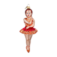 Load image into Gallery viewer, Ballerina. Handmade Glass Christmas ornament.