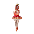 Load image into Gallery viewer, Ballerina. Handmade Glass Christmas ornament.