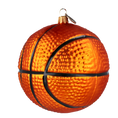 Load image into Gallery viewer, Bomb Basketball. Handmade Glass Christmas ornament. 2020-295