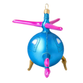 Load image into Gallery viewer, Sky Whirly the Helicopter Glass Christmas ornament free blowing