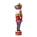 Load image into Gallery viewer, Nutcracker King ornament. Handmade Glass Christmas ornament.