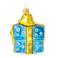 Cargar imagen en el visor de la galería, Azure Gilded Gift Premium christmas glass ornament 2020-315