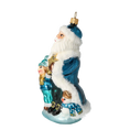 Load image into Gallery viewer, Winter Magic Trio Handmade Glass Christmas Ornaments Santa Claus