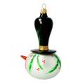 Load image into Gallery viewer, Frosty the Snowman Handmade Glass Christmas ornament free blowing