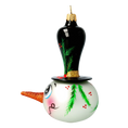 Load image into Gallery viewer, Frosty the Snowman Handmade Glass Christmas ornament free blowing 2020-390