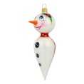 Load image into Gallery viewer, Frosty Cheer Handmade Snowman Glass Christmas ornament