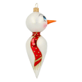 Load image into Gallery viewer, Frosty Cheer Handmade Snowman Glass Christmas ornament