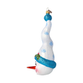 Load image into Gallery viewer, Mr. Frosty Twirl Handmade Glass Christmas ornament Snowman