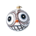 Load image into Gallery viewer, Mexican Snowman Charm. Handmade Glass Christmas ornament.