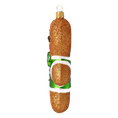 Load image into Gallery viewer, Christmas Gingerbread Boy. Handmade Glass Christmas ornament.