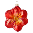 Load image into Gallery viewer, Fiery Flower of Summer. Handmade Glass Christmas ornament. 2020-496