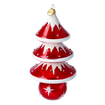 Load image into Gallery viewer, Snowcap Sparkle Tree Handmade Glass Christmas ornament